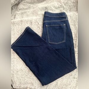 Old Navy High-Rise WOW Wide Leg Jeans Size 12 Dark Wash 30” Inseam
